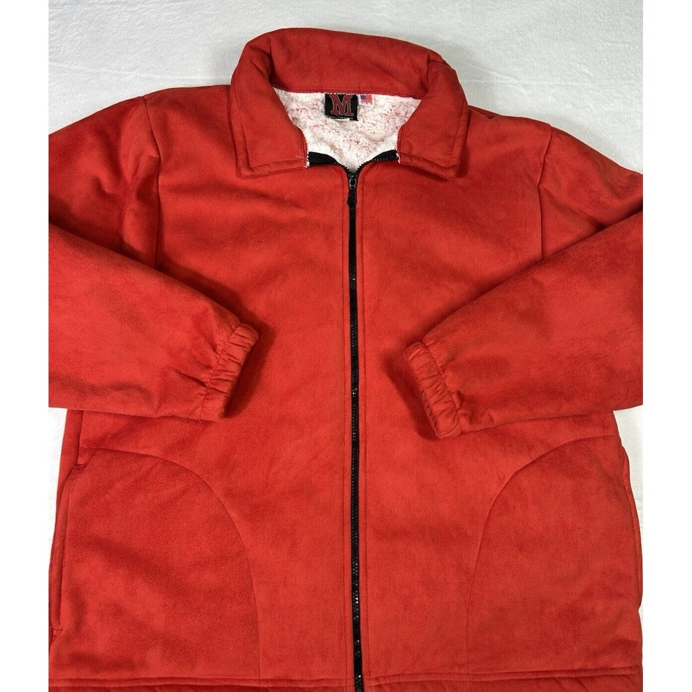 Vintage‎ Mazmania Jacket Mens Large Fleece Full Zip Soft Comfy Made USA Rare